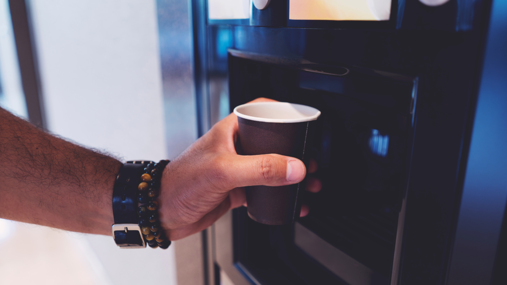 how do coffee vending machines work