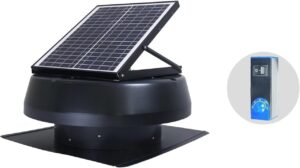solar attic fan with thermostat