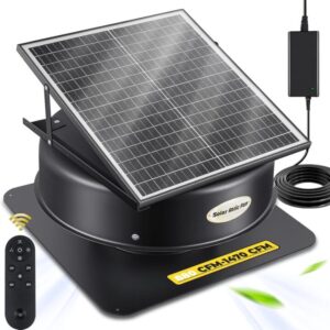solar attic fan with thermostat