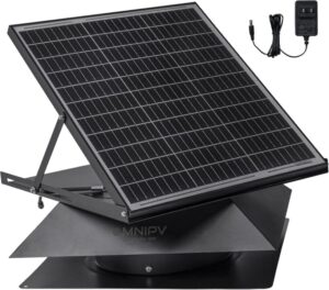 solar attic fan with thermostat